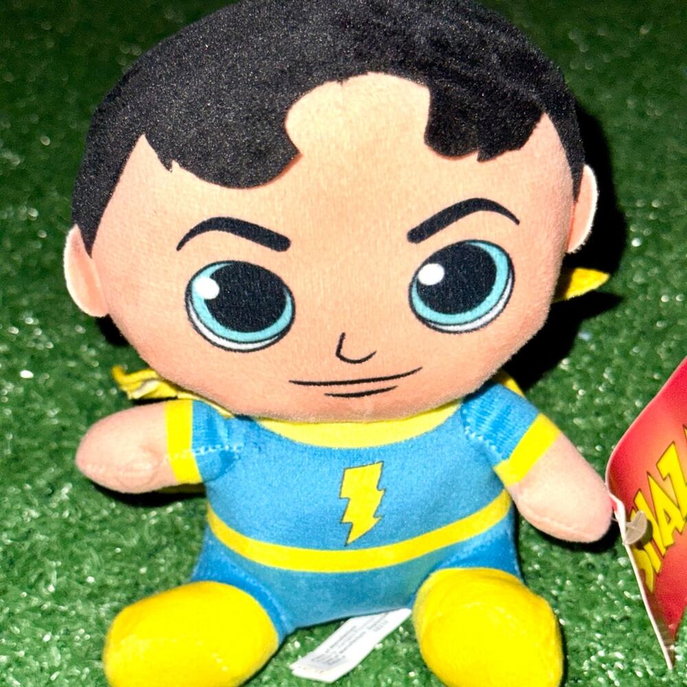Warner Bros DC x The Toy Factory Shazam Jr Plush New With Tag Blue And Yellow